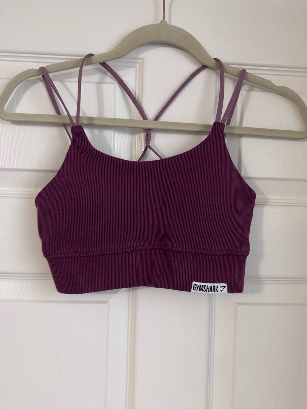 Gymshark Ribbed Sports Top - Berry